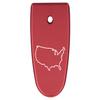 NDZ Performance Magazine Base Plate Finger Extension for Smith & Wesson M&P Shield EZ 9mm, Laser Engraved Aluminum in Red - US Country Outline view 1