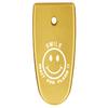 NDZ Performance Magazine Base Plate Finger Extension for Smith & Wesson M&P Shield EZ 9mm, Laser Engraved Aluminum in Gold - Smile Wait for Flash Smiley view 1