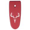 NDZ Performance Magazine Base Plate Finger Extension for Smith & Wesson M&P Shield EZ 9mm, Laser Engraved Aluminum in Red - Deer Skull 1 view 1