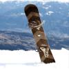 Snowboard Wrap 371 - Wood Modern Lines Snowboard Graphic Decal - Laporte Graphics - Includes Application Squeegee - 14 inch x 65 inch fits Most Snowboards view 2