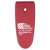 NDZ Performance Magazine Base Plate Finger Extension for Smith & Wesson M&P Shield EZ 9mm, Laser Engraved Aluminum in Red - US Flag We The People view 1