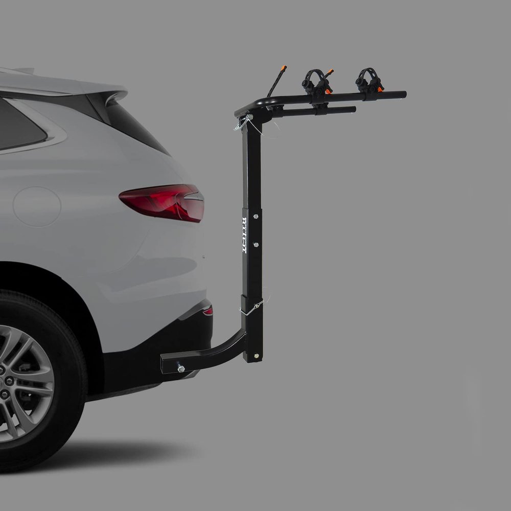 HTTMT- 2 Bike Rack Bicycle Carrier Hitch Mount w/ 2" Receiver for Car Truck SUV Transport [P/N:ET-TOOL045-A-BLACK]