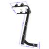 HTTMT- 2 Bike Rack Bicycle Carrier Hitch Mount w/ 2" Receiver for Car Truck SUV Transport [P/N:ET-TOOL045-A-BLACK] view 3