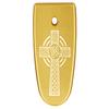 NDZ Performance Magazine Base Plate Finger Extension for Smith & Wesson M&P Shield EZ 9mm, Laser Engraved Aluminum in Gold - Celtic Cross view 1