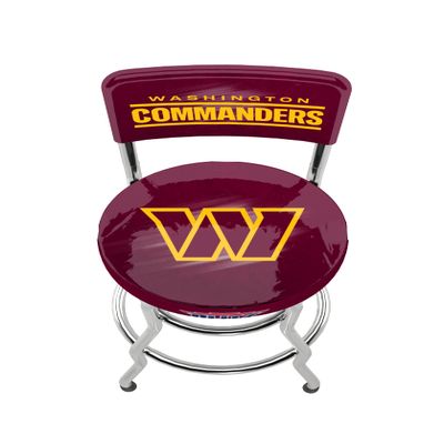 ARCADE1UP NFL Blitz High Back Stool with Adjustable Height and Swiveling Padded Seat (Washington Commanders)