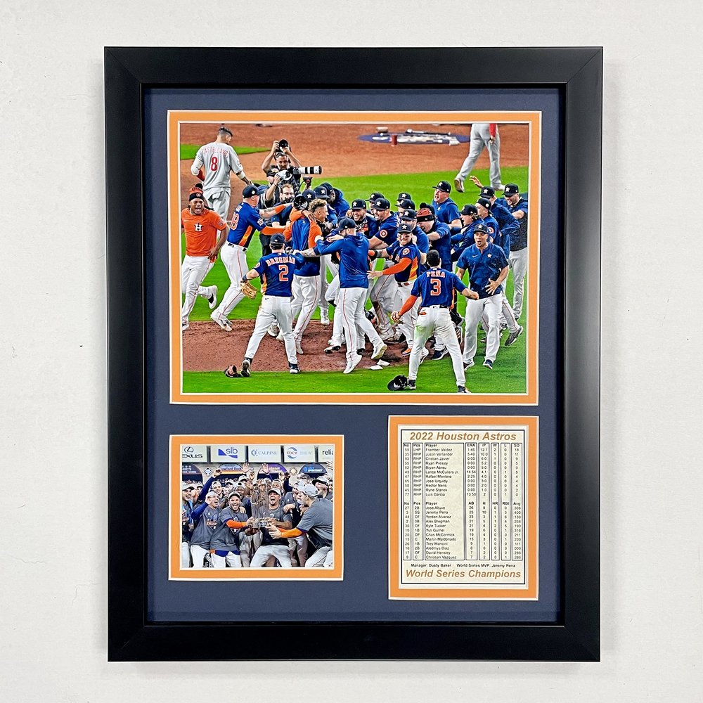 Legends Never Die, Inc. Houston Astros | 2022 World Series Champions | 12"x15" Framed Photo Collage (Celebration)