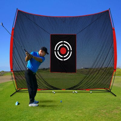 KAIDIDA Golf Practice Net Backyard: 12x10FT Durable Swing Training Target Indoor Outdoor Garage Home Use Portable for Adults & Men Golfer Beginners
