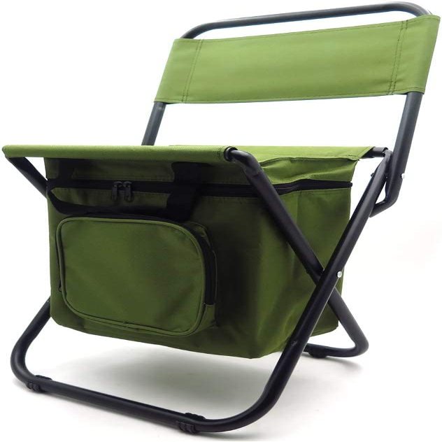 HTTMT Multi-use Backpack Chair Stool with Cooler Bag Hiking Fishing Camping Picnic [Item Number: ET-Seat002]