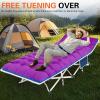 COLMERD Camping Cot with Comfortable Mattress Cots for Sleeping with Pad Heavy Duty Camping Bed Sleeping Cot Include Carry Bag Camping Cots for Adults Home Office Nap Vocation Outdoor view 2