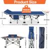 COLMERD Camping Cot with Comfortable Mattress Cots for Sleeping with Pad Heavy Duty Camping Bed Sleeping Cot Include Carry Bag Camping Cots for Adults Home Office Nap Vocation Outdoor view 4