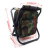 HTTMT - Foldable Outdoor Multi-Function Fishing Backpack Beach Chair Stool w/Cooler Bag [Item Number: ET-Seat001] view 3