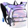 Hydration Backpack Pack with Cool Lights, 2L Water Bladder, Lightweight Bag for Running, Hiking, Bike, Climbing, Music Festival Essential, and Rave (Holographic-Blue) view 2
