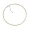 Zeffy Pearl Necklace for Women, 6MM Dainty Round Imitation Pearl Choker Necklace Wedding Delicate Jewelry for Women Simple Bridesmaid Jewelry Valentines Day Gifts view 1