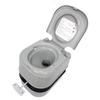 HTTMT 24L Portable Toilet 6 Gallon Flush Travel Camping Outdoor/Indoor Commode Potty Gray view 1