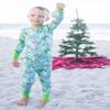 Florida Kid Co. Jawlly Two Piece Christmas Pajama Set for Toddlers, made with Viscose from Bamboo and Spandex view 3