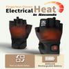 uncn Heated Gloves Fingerless for Women Man Work Touchscreen Gloves for Winter Cold Weather Rechargeable Electric (Medium) view 2