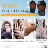 uncn Heated Gloves Fingerless for Women Man Work Touchscreen Gloves for Winter Cold Weather Rechargeable Electric (Medium) view 3
