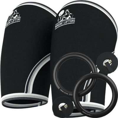 Nordic Lifting Elbow Sleeves XXLarge Bundle with Gymnastic Rings