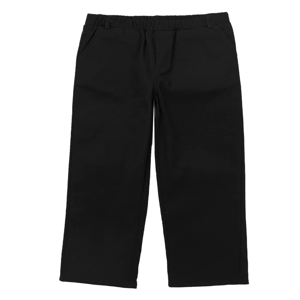 Loloda Kids Boys Pull-On Casual Uniform Pants Formal Dress Pant for Wedding Party Performance Black 10 Years
