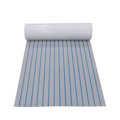 LOYALHEARTDY Boat Flooring EVA Foam Decking Sheet Faux Teak Marine Mat Marine Carpet Mat Non-Slip Self-Adhesive Flooring Mat for Marine RV Yacht Kayak 94.5''x23.6''