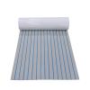 LOYALHEARTDY Boat Flooring EVA Foam Decking Sheet Faux Teak Marine Mat Marine Carpet Mat Non-Slip Self-Adhesive Flooring Mat for Marine RV Yacht Kayak 94.5''x23.6'' view 1