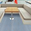LOYALHEARTDY Boat Flooring EVA Foam Decking Sheet Faux Teak Marine Mat Marine Carpet Mat Non-Slip Self-Adhesive Flooring Mat for Marine RV Yacht Kayak 94.5''x23.6'' view 3