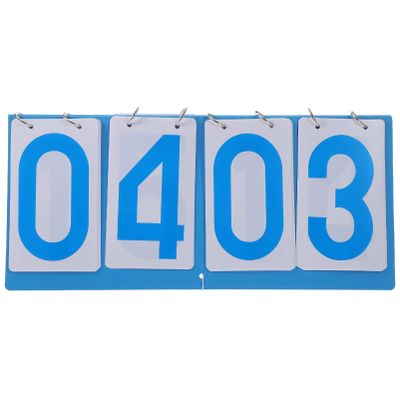 BESPORTBLE Portable Scoreboard Flipper for Sports Reusable Four- Score Counter for Basketball Soccer Table Tennis and More Convenient and Easy to Use Scorekeeping Accessory