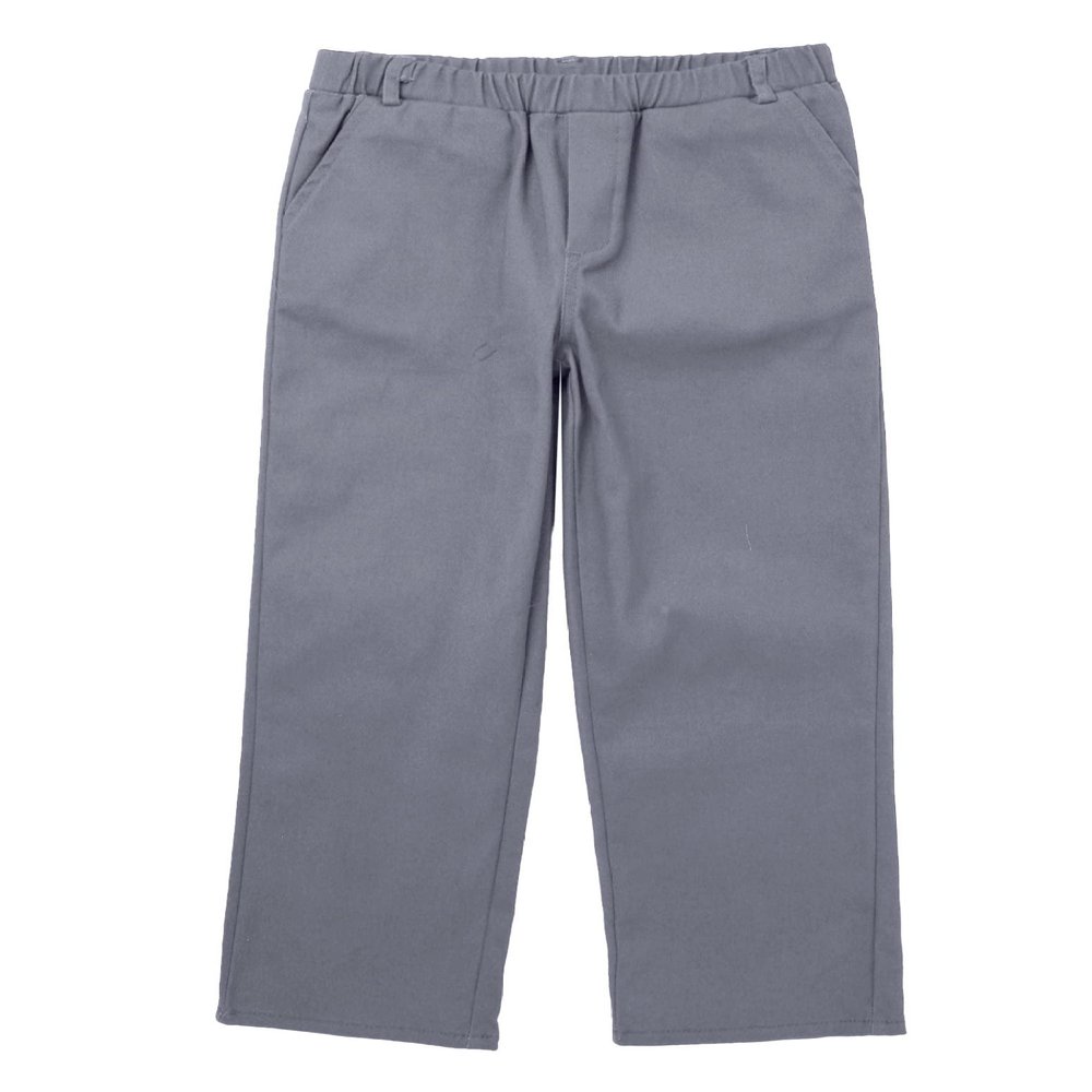 Loloda Kids Boys Pull-On Casual Uniform Pants Formal Dress Pant for Wedding Party Performance Grey 12 Years