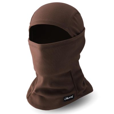 Oliumt Balaclava Ski Mask, Warm, Breathable & Lightweight, Full Coverage Fleece Winter Face Mask for Men & Women (Coffee)