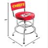 ARCADE1UP NFL Blitz High Back Stool with Adjustable Height and Swiveling Padded Seat (Kansas City Chiefs) view 3