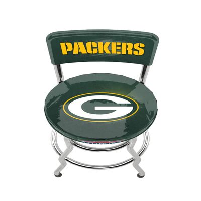 ARCADE1UP NFL Blitz High Back Stool with Adjustable Height and Swiveling Padded Seat (Green Bay Packers)