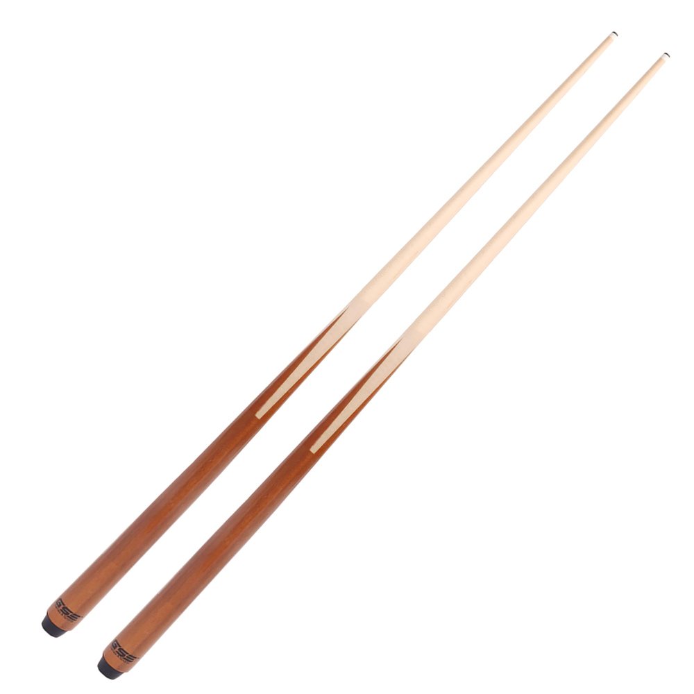 GSE Games & Sports Expert 36" 1-Piece Canadian Maple Shorty Billiard Pool Cue Sticks, Hardwood Billiard House Bar Pool Cue (36-Inch, 2 Pack)