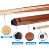 GSE Games & Sports Expert 36" 1-Piece Canadian Maple Shorty Billiard Pool Cue Sticks, Hardwood Billiard House Bar Pool Cue (36-Inch, 2 Pack) view 2
