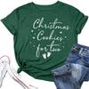 Christmas Pregnancy Shirt Merry and Pregnant Funny Cute Maternity Tees Xmas Graphc Pregnancy Announcement Short Sleeve Tops view 1