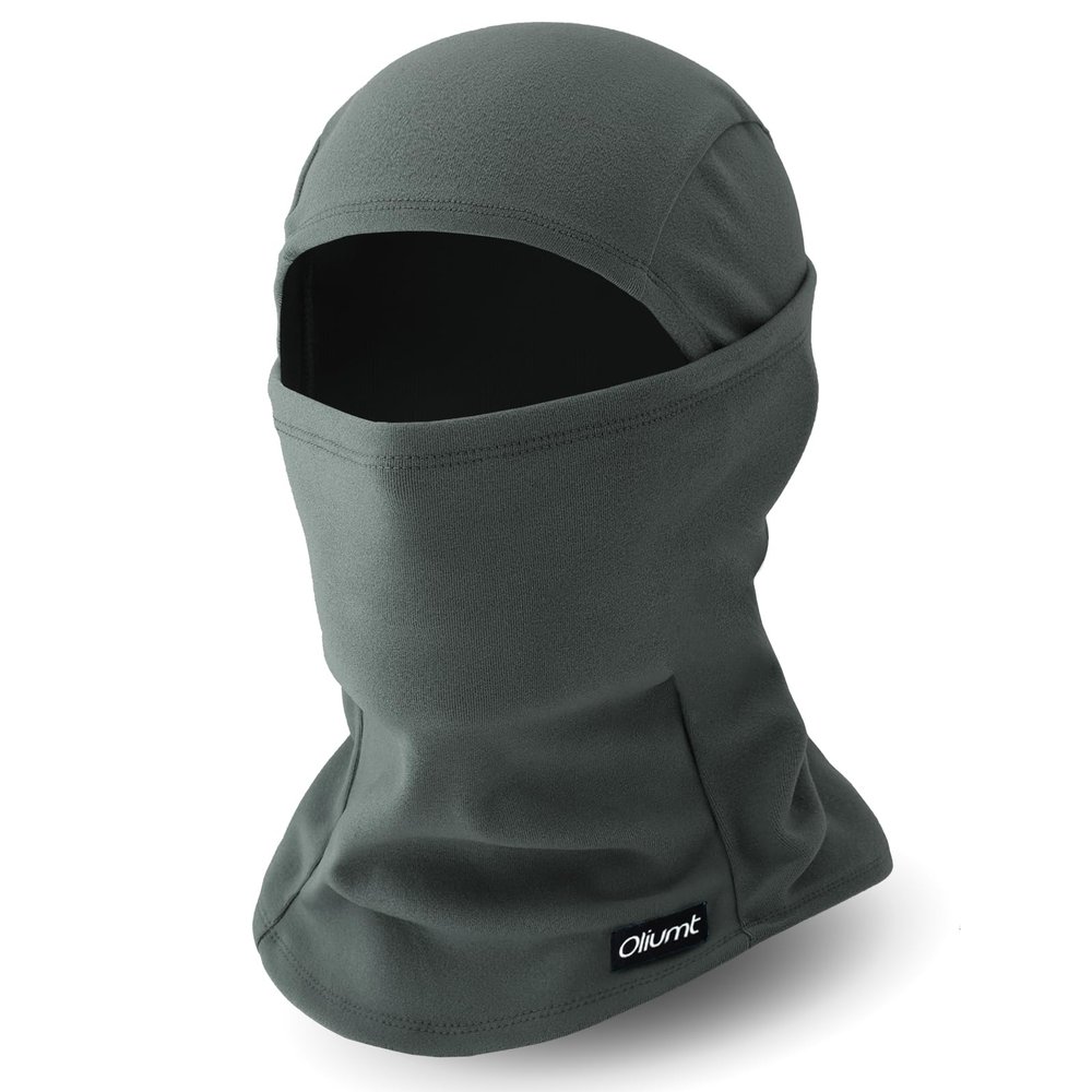Oliumt Balaclava Ski Mask, Warm, Breathable & Lightweight, Full Coverage Fleece Winter Face Mask for Men & Women (Dark Grey)