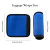2 Pack Luggage Handle Wraps for Suitcase, Bright Color Comfort Soft Handle Covers (Blue) view 2