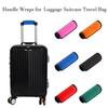 2 Pack Luggage Handle Wraps for Suitcase, Bright Color Comfort Soft Handle Covers (Blue) view 3