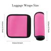 2 Pack Luggage Handle Wraps for Suitcase, Bright Color Comfort Soft Handle Covers (Pink) view 2