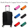 2 Pack Luggage Handle Wraps for Suitcase, Bright Color Comfort Soft Handle Covers (Pink) view 3