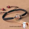 2PCS 2PCS Glass Ball Bracelet Memorial Bracelets Glass Vial Pendant Bracelet Urn Bangle for Ashes (A-Double Black) view 2