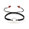 2PCS 2PCS Glass Ball Bracelet Memorial Bracelets Glass Vial Pendant Bracelet Urn Bangle for Ashes (A-Double Black) view 3