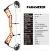 ZSHJGJR Compound Bow Kit, Hunting and Target, Limb Made in USA,BCY String; Draw Weight 19-70 lbs, Draw Length 19-30", IBO 320FPS, Package with Archery Hunting Accessories (Orange) view 2