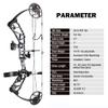 ZSHJGJR Compound Bow Kit, Hunting and Target, Limb Made in USA,BCY String; Draw Weight 19-70 lbs, Draw Length 19-30", IBO 320FPS, Package with Archery Hunting Accessories (Black camo) view 2