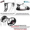 ZSHJGJR Compound Bow Kit, Hunting and Target, Limb Made in USA,BCY String; Draw Weight 19-70 lbs, Draw Length 19-30", IBO 320FPS, Package with Archery Hunting Accessories (Black camo) view 4