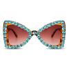 ailov Bling Bedazzled Rhinestone Sunglasses for Women Sparkly Glitter Diamond Rave Glasses Disco Accessories (Green/Tortoise) view 1