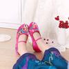 Bkotoo Encanto Mirabel Dress Up Shoes for Girls - Cosplay Isabela Madrigal Princess Costume Shoes (Rose, Toddler, Women, Numeric_13_Point_5, Numeric, us_Footwear_Size_System, Medium) view 2