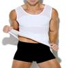 Arjen Kroos Men's Body Shaper Compression Mesh Tank Top Undershirts Shapewear,WHITE-ML4005,M view 2