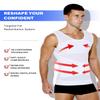 Arjen Kroos Men's Body Shaper Compression Mesh Tank Top Undershirts Shapewear,WHITE-ML4005,M view 3