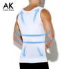 Arjen Kroos Men's Body Shaper Compression Mesh Tank Top Undershirts Shapewear,WHITE-ML4005,M view 4