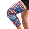 JUNZAN American Flag Basketball Knee Pads for Kids Youth Girls Long Sleeves Knee Pad Sport Kneepad for Volleyball Wrestling Football 1 Pair 4th July view 2